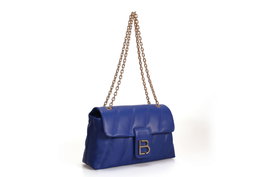Lucky Bees Bolso de Hombro Azul Saxón